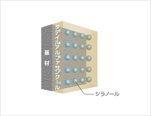 タテイルアルファサンクール乾燥成膜過程の図