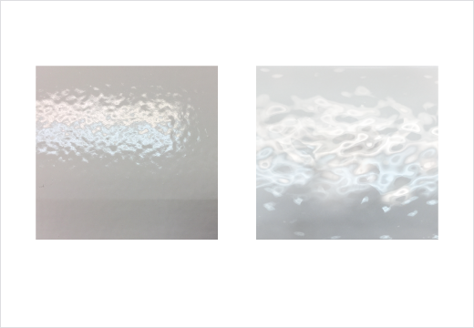 一般無機塗料とタテイルの光沢感比較